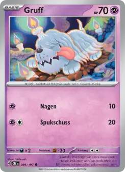 Pokémon-Karte Gruff 099/197
