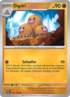 Pokémon-Karte Digdri 104/197