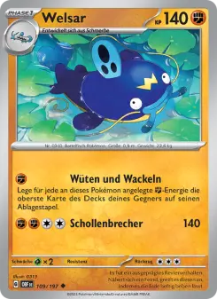 Pokémon-Karte Welsar 109/197