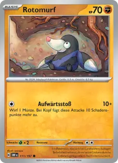 Pokémon-Karte Rotomurf 111/197