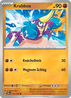 Pokémon-Karte Krabbox 114/197