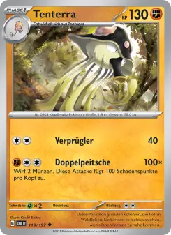 Pokémon-Karte Tenterra 119/197