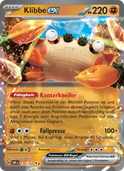 Pokémon-Karte Klibbe-ex 120/197