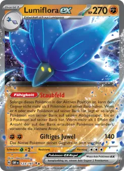 Pokémon-Karte Lumiflora-ex 123/197