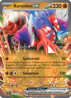 Pokémon-Karte Koraidon-ex 124/197