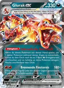 Pokémon-Karte Glurak-ex 125/197