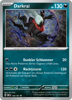 Pokémon-Karte Darkrai 136/197