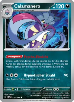 Pokémon-Karte Calamanero 138/197