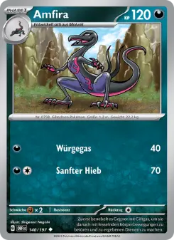 Pokémon-Karte Amfira 140/197