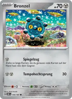 Pokémon-Karte Bronzel 144/197