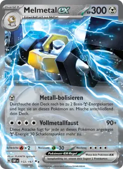 Pokémon-Karte Melmetal-ex 153/197