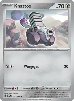 Pokémon-Karte Knattox 155/197