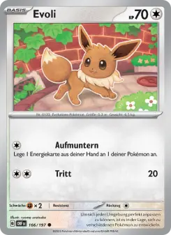 Pokémon-Karte Evoli 166/197