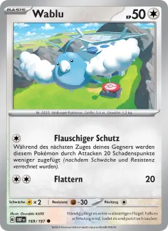 Pokémon-Karte Wablu 169/197