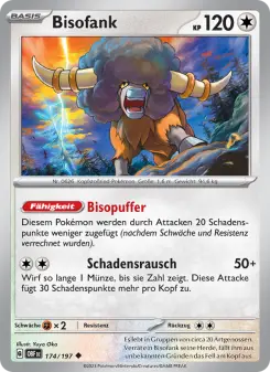 Pokémon-Karte Bisofank 174/197