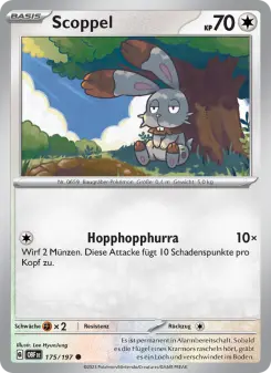 Pokémon-Karte Scoppel 175/197