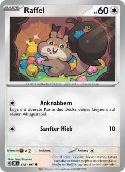 Pokémon-Karte Raffel 178/197