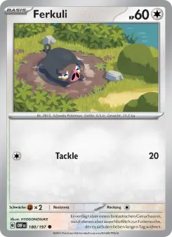 Pokémon-Karte Ferkuli 180/197