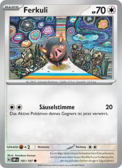 Pokémon-Karte Ferkuli 181/197