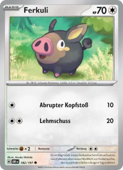 Pokémon-Karte Ferkuli 182/197