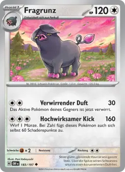 Pokémon-Karte Fragrunz 183/197
