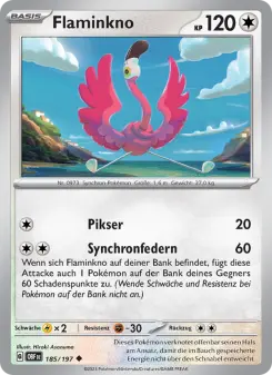 Pokémon-Karte Flaminkno 185/197
