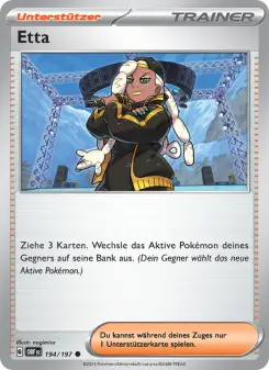Pokémon-Karte Etta 194/197