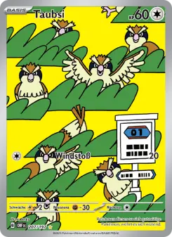 Pokémon-Karte Taubsi 207/197