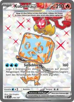 Pokémon-Karte Kubuin-ex 210/197