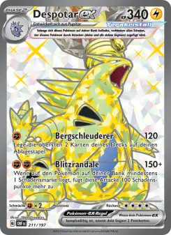Pokémon-Karte Despotar-ex 211/197