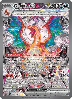 Pokémon-Karte Glurak-ex 223/197