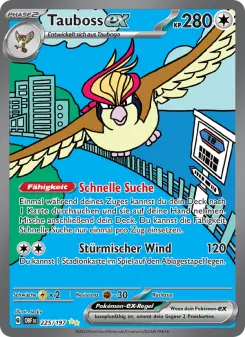 Pokémon-Karte Tauboss-ex 225/197