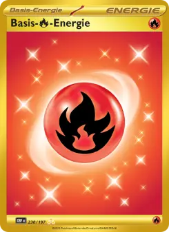 Pokémon-Karte Basis-Fire-Energie 230/197