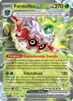 Pokémon-Karte Forstellka-ex 002/091