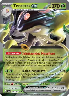 Pokémon-Karte Tenterra-ex 005/091