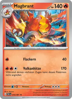 Pokémon-Karte Magbrant 010/091