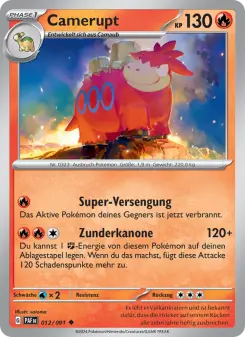 Pokémon-Karte Camerupt 012/091