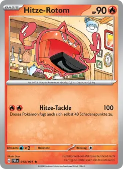 Pokémon-Karte Hitze-Rotom 013/091