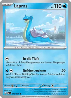 Pokémon-Karte Lapras 016/091