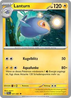 Pokémon-Karte Lanturn 021/091