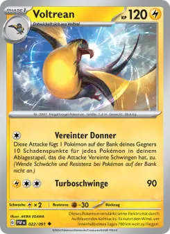 Pokémon-Karte Voltrean 022/091