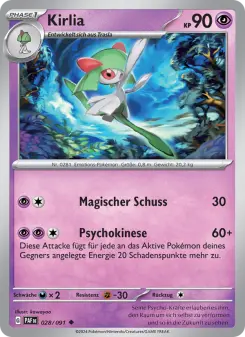 Pokémon-Karte Kirlia 028/091