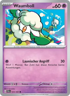 Pokémon-Karte Waumboll 034/091