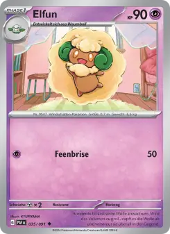 Pokémon-Karte Elfun 035/091