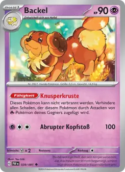 Pokémon-Karte Backel 039/091