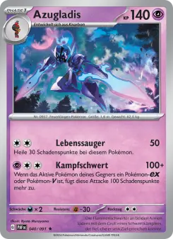 Pokémon-Karte Azugladis 040/091