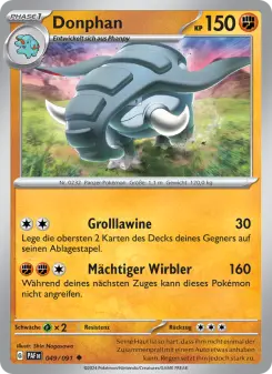 Pokémon-Karte Donphan 049/091
