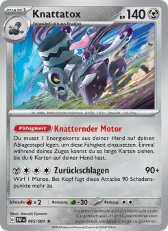 Pokémon-Karte Knattatox 065/091