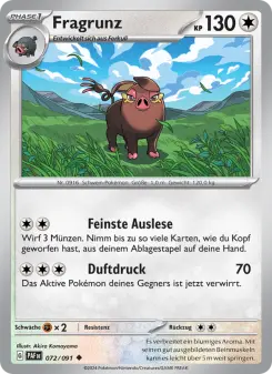 Pokémon-Karte Fragrunz 072/091