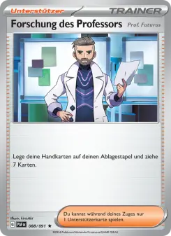 Pokémon-Karte Forschung des Professors 088/091